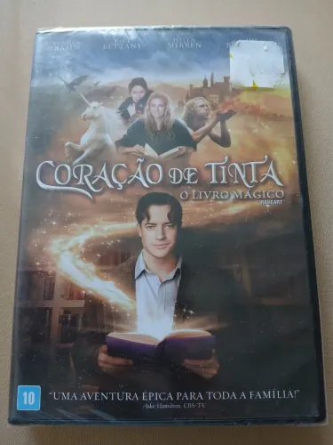 Dvd coração de tinta o livro mágico com brendan fraser lacrado de fábrica novo original