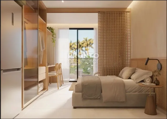Flat com 1 quarto em Carneiros