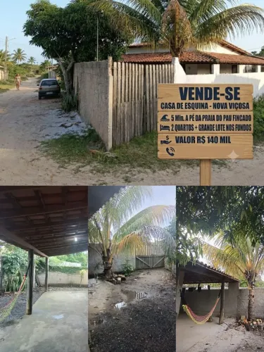 Vendo casa perto da praia em Nova viçosa, Bahia 