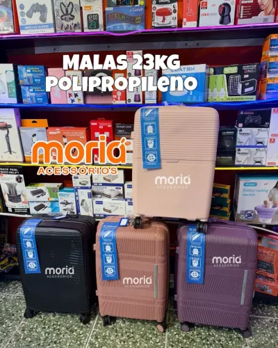 Malas 23kg  Polipropileno 65cm altura x 45cm largura Premium Cadeado Embutido 