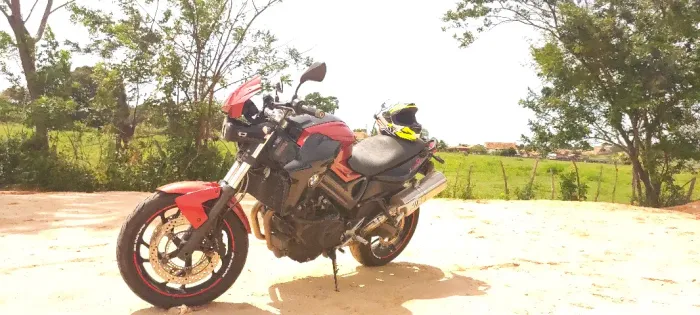 BMW F800R 2014/2015 Laranja - 39.900 km - Revisada - Segundo Dono