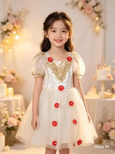 Vestido de festa infantil
