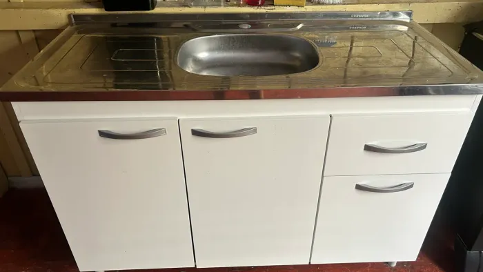 CUBA DE INOX E BALCÃO PARA PIA