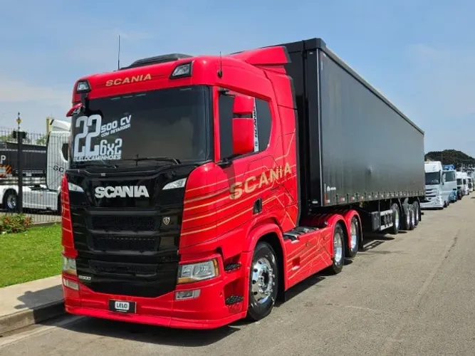 Scania R500 6x2 Ano 2022 RETARDER Automático + Sider 4 Eixo Librelato 0km 30 plt c/pneus