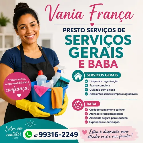 Serviços gerais e baba
