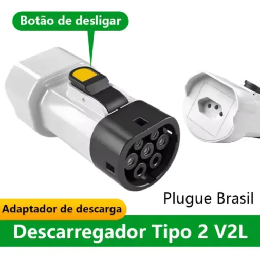 Adaptador V2L (Vehicle-to-Load) para carro elétrico/híbrido