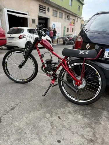 Bicicleta Motorizada 80cc Customizada - Suspensão Dupla e Aro Vmaxx