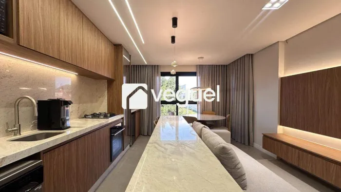 Apartamento mobiliado de 66m² com 2 suítes para alugar no bairro Nova Campinas, Campinas/S