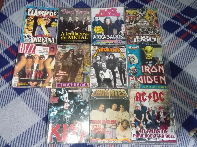 Lote de Revistas Rock Clássico anos 80, 90 e 2000.
