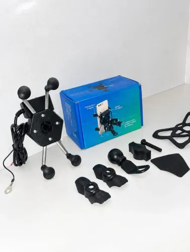 Suporte para Celular Veicular com Carregador - Ajuste de Ângulo
