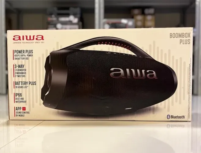 Caixa de Som AIWA Boombox Plus Bluetooth Portátil