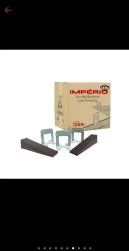 Kit espaçador nivelador 1000/120 cunhas pisos porcelanato e cerâmicas 1,5 mm
