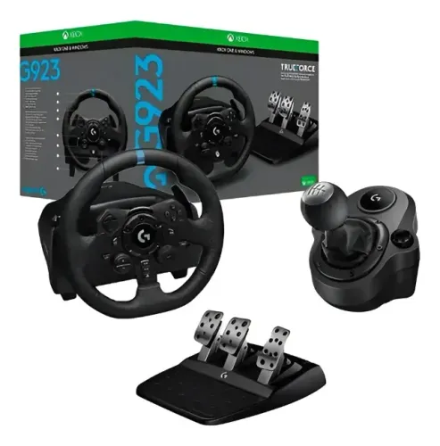 Volante Ligitech G923 + Câmbio Logitech Lacrados