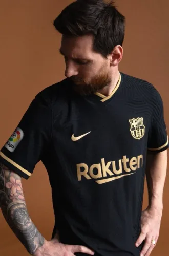 Camisa Barcelona GG 2020 com personalização Messi 10