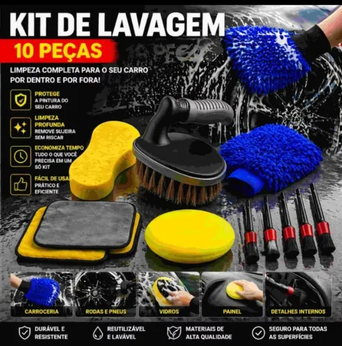 Kit lavagem automotivo