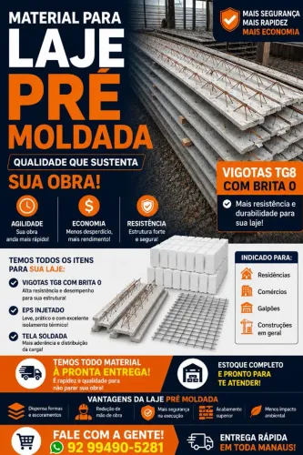 LAJE PRE MOLDADA