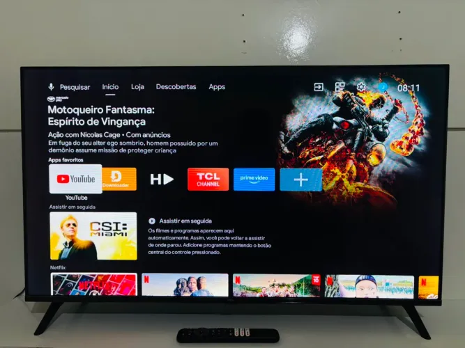 Smart tv TCL 40 polegadas impecável