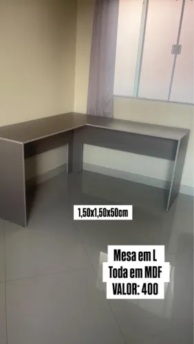MESA EM L - MDF