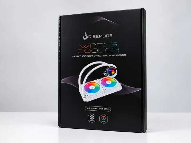 Water Cooler Rise Mode Aura Frost Pro 240mm ARGB Branco NUNCA USADO