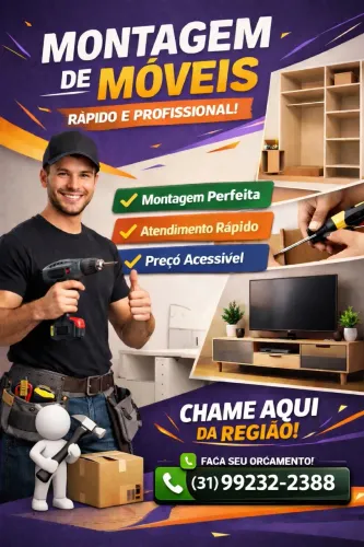 Montador de móveis novos ou usados