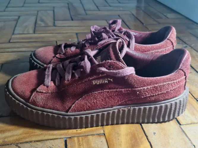 Tênis Puma x Fenty Vinho Nº 38 - Usado em Bom Estado