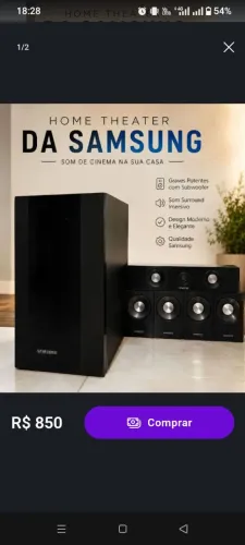 Home Theather Samsung completo