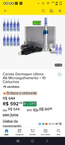 Caneta Dermapen última