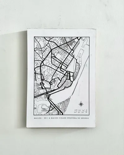 Quadro decorativo Recife-PE, a maior cidade pequena do mundo 41x29