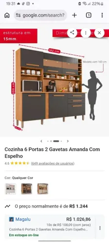Armario novo lacrado na caixa