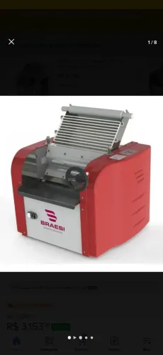 Cilindro Elétrico Profissional Braesi - Excelente Estado (Ideal para Massas e Salgados)