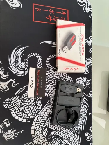 Xim Apex + Mouse Red Dragon+ mouse pad, + teclado peining eixo vermelho
