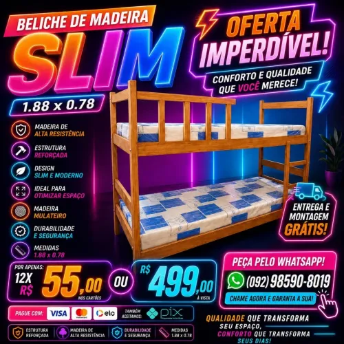 Beliche Madeira Woods Oferta R$ 55,00 Mensal