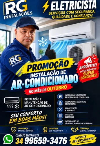 Eletricista e instalação de ar condicionado