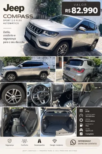 Jeep Compass Sport 2.0 4X2 Flex 16V Aut. 2019