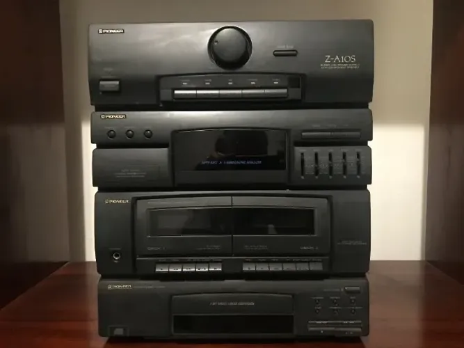 Pioneer Z-A10S Completo - CD, Cassete, Rádio, Equalizador + Toca-Discos + Caixas