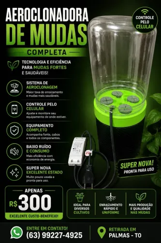 Clonadora de plantas (Aeroclonadora), mudas de plantas