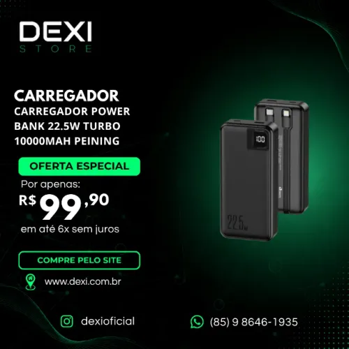 Power Bank Carregador Portátil 10000mah PINENG 951-SUN