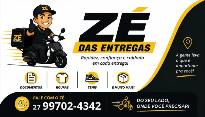 Faço entregas de itens roupas documentos e mercadoria 
