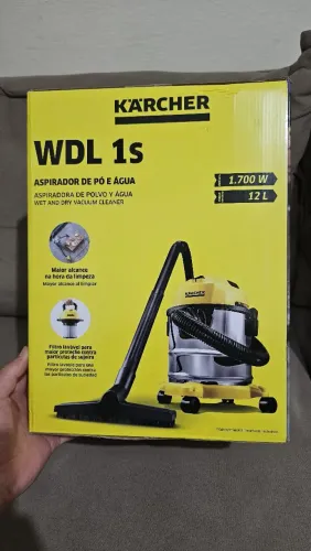 Aspirador de Pó e Água Kärcher WDL 1s 1700 W Tanque Inox 12 litros Com soprador