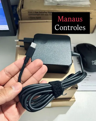 Fonte para Notebook Tipo C Lenovo // Dell 65W - Entregamos 