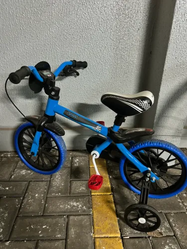 Bicicleta Infantil Nathor Aro 12 Menino Azul