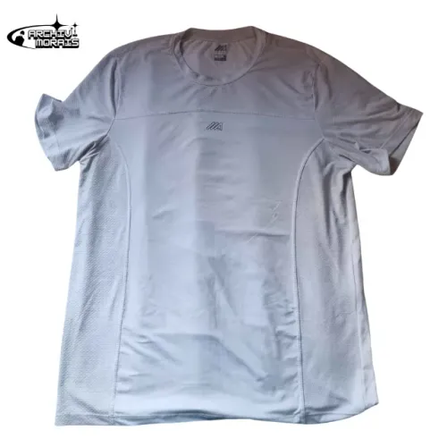 Camiseta Masculina Ace Esportiva Dry-Fit - Branca (Academia/Corrida)