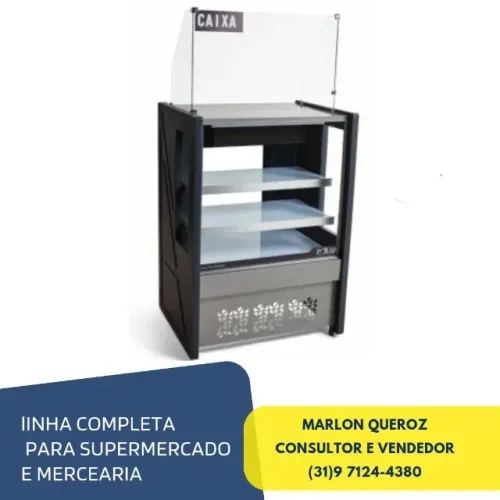 Balcão Caixa 80CM Polar Novo