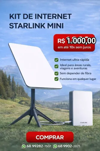 Kit Starlink mini - novo na caixa