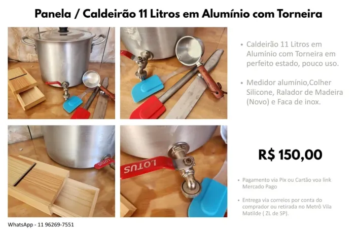 Panela/caldeirão 11 litros