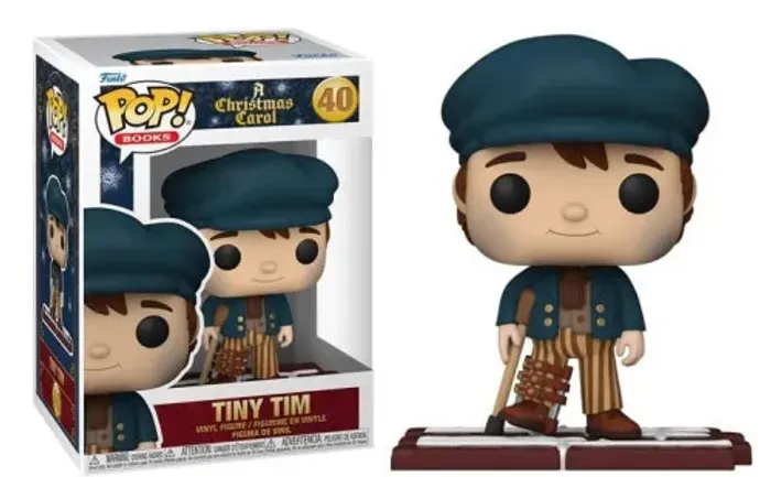 Funko Pop! Books: Tiny Tim (pequeno Tim) #40 A Christmas Carol (um Conto De Natal)