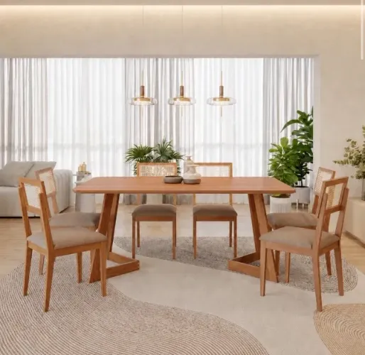 Conjunto de Jantar Almeria 6 Lugares