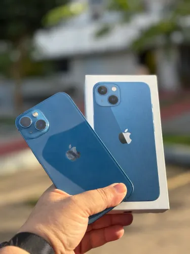iPhone 13 Azul 256gb bateria nova 100%