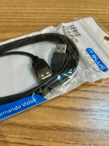 Cabo Extensor USB Macho x Fêmea 1 metro - Entrega Grátis