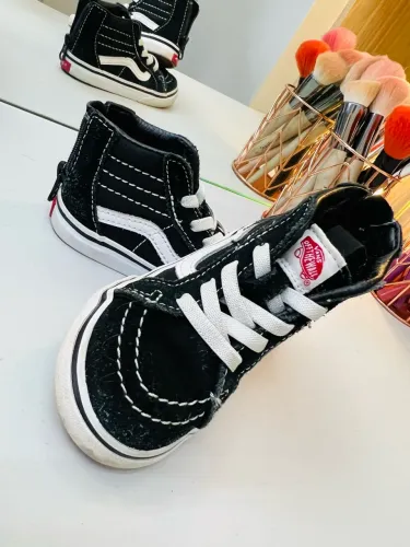 Tênis infantil Vans SK8-HI Black Wite ORIGINAL Cano Alto
